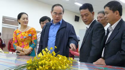 Chủ tịch Ủy ban Trung ương MTTQ Việt Nam khảo sát về hoạt động kinh tế tập thể, kinh tế hợp tác tại Lâm Đồng