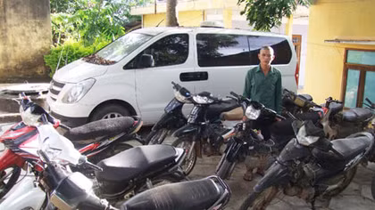 Bắt 'đạo chích' chuyên trộm xe của người dân đi rẫy