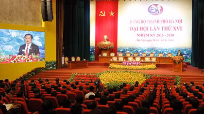 Hôm nay, khai mạc Đại hội Đảng bộ TP Hà Nội lần thứ XVI