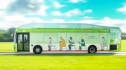Xe bus chạy bằng khí biogas 