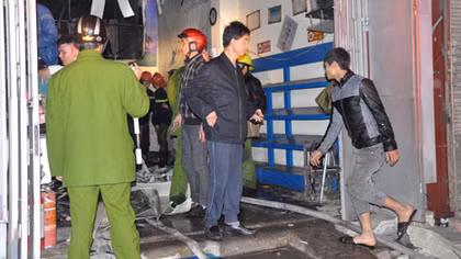 Nổ cửa hàng kinh doanh gas