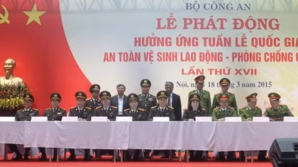 Bộ Công an hưởng ứng Tuần lễ An toàn vệ sinh lao động - phòng chống cháy nổ