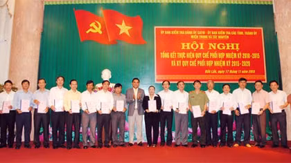 Hội nghị tổng kết Quy chế phối hợp giữa UBKT Đảng ủy CATW và UBKT các tỉnh, thành miền Trung - Tây Nguyên