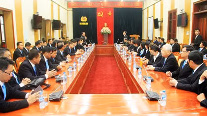 Viện Chiến lược và Khoa học Công an tiếp xã giao Đoàn đại biểu Bộ Quốc phòng Thái Lan