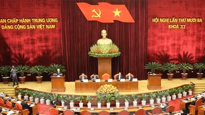 Hội nghị Trung ương 13 biểu quyết đề cử nhân sự Bộ Chính trị