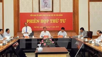 Phiên họp thứ 4 Tiểu ban Tổ chức phục vụ Đại hội XII của Đảng