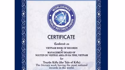 Truyện Kiều xác lập kỷ lục thế giới