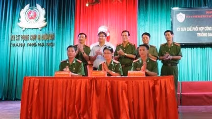 Ký quy chế phối hợp Đoàn thanh niên Cảnh sát PCCC