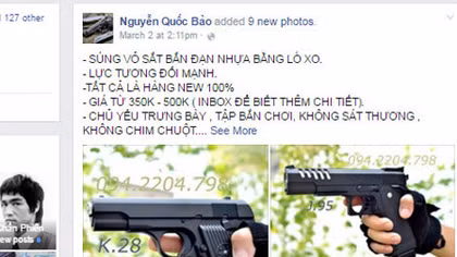 Săn “súng” trên mạng