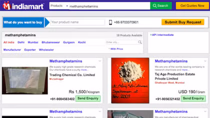 Buôn bán hàng cấm và ma túy tràn lan trên trang mạng IndiaMart