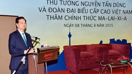 Phải hết sức quan tâm thúc đẩy quan hệ hợp tác Việt Nam, Malaysia