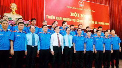 Chủ tịch nước Trương Tấn Sang chỉ đạo hội nghị triển khai nhiệm vụ công tác kiểm sát năm 2016