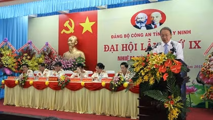 Công an tỉnh Tây Ninh tổ chức Đại hội Đảng