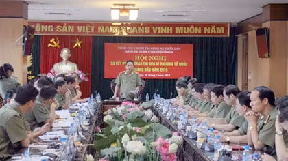 Cụm thi đua các Cục trực thuộc Tổng cục Chính trị CAND sơ kết phong trào thi đua Vì ANTQ