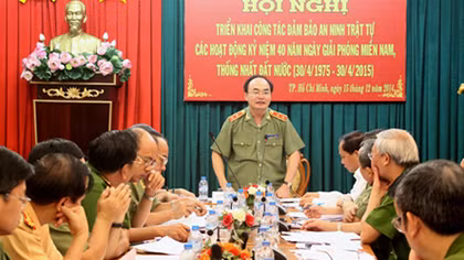 Đảm bảo ANTT hoạt động kỷ niệm 40 năm Ngày giải phóng miền Nam
