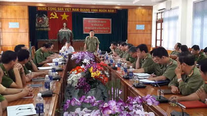 Lãnh đạo Bộ Công an kiểm tra công tác tại Kon Tum