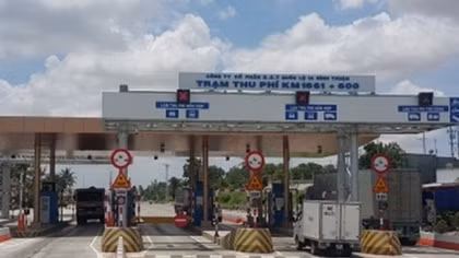 Trạm thu phí QL1A qua Bình Thuận hoạt động từ 0h ngày mai (13/8)