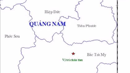 Lại động đất tại khu vực thuỷ điện Sông Tranh 2