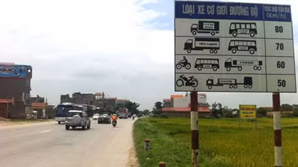 Đã dỡ bỏ hết các biển hạn chế tốc độ dưới 40km/h trên quốc lộ