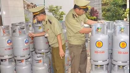 Bắt quả tang cơ sở sang chiết gas trái phép quy mô lớn