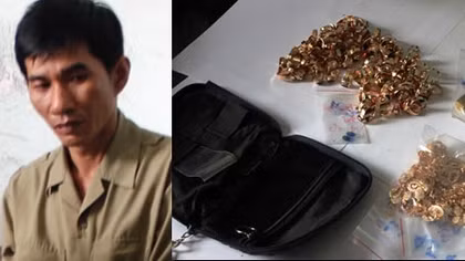 Bảo vệ 'cuỗm' 14 lượng vàng của chủ