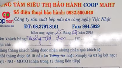 Mạo danh Co.opmart đến tận nhà lừa đảo khách hàng