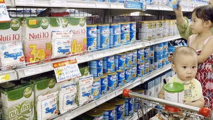 10 sản phẩm sữa dành cho trẻ em kê khai lại giá 