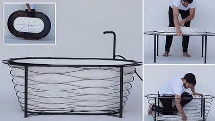 Bồn tắm gấp gọn trong vali
