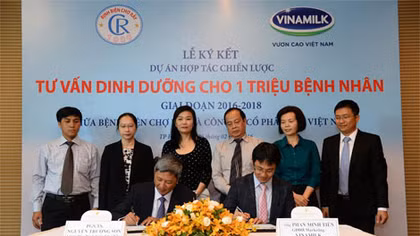 Vinamilk hỗ trợ tư vấn dinh dưỡng cho 1 triệu bệnh nhân