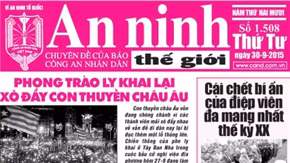 Đón đọc Chuyên đề An ninh thế giới tuần số 1508