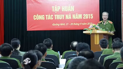 Tổng cục Cảnh sát tập huấn công tác truy nã năm 2015