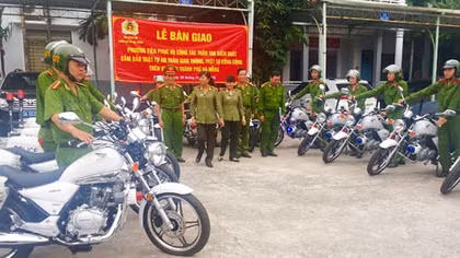 Tăng cường trang bị mô tô đặc chủng cho lực lượng Cảnh sát Trật tự