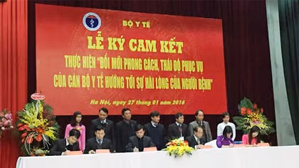 Bệnh viện thuộc các trường đại học y, dược cam kết có thái độ phục vụ người bệnh tốt