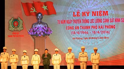 Kỷ niệm 70 năm Cảnh sát hình sự, Công an TP Hải Phòng 