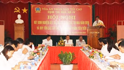 Tổ chức rút kinh nghiệm xét xử cho TAND các tỉnh Đông Nam Bộ