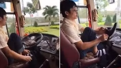 Thưởng cho hành khách quay clip ‘lái xe xỏ tất đi giày’ 5 triệu đồng