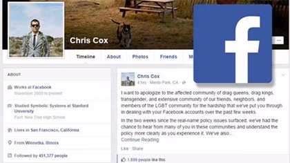 Người dùng Facebook chống chính sách sử dụng tên thật