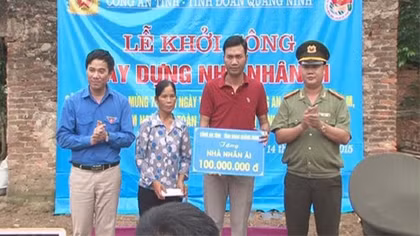 Quảng Ninh khởi công xây dựng nhà nhân ái cho cán bộ chiến sĩ có hoàn cảnh khó khăn