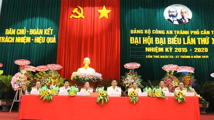 Đại hội đại biểu Đảng bộ Công an TP Cần Thơ