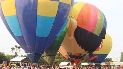Lần đầu tiên tổ chức bay khinh khí cầu tại Festival Huế