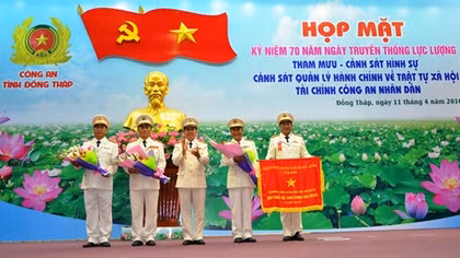 Công an Đồng Tháp kỷ niệm 70 năm Ngày truyền thống 4 lực lượng 