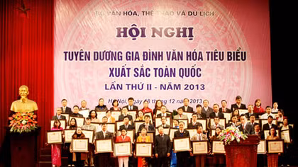 Không thể phổ cập danh hiệu "Gia đình văn hóa"