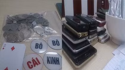 Triệt phá ổ bạc, tạm giữ nhiều giang hồ cộm cán
