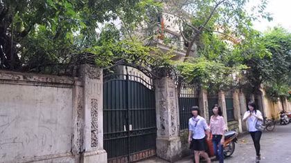 Hà Nội tiếp nhận, quản lý biệt thự số 12 phố Nguyễn Chế Nghĩa