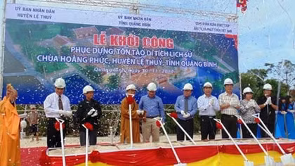 Khởi công, tôn tạo ngôi Chùa hơn 700 năm tuổi