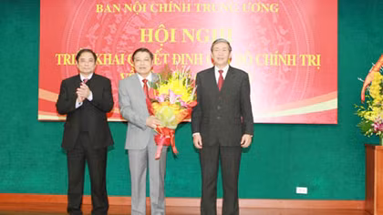 Bộ Chính trị bổ nhiệm Trưởng Ban Nội chính Trung ương