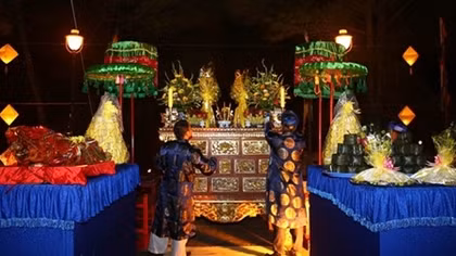 Trang nghiêm lễ tế đàn Nam Giao cầu Quốc thái dân an