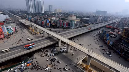 Háo hức chờ nút giao 4 tầng đầu tiên ở thủ đô trước ngày khánh thành