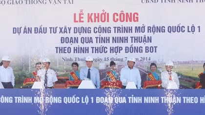 Khởi công 8 dự án BOT có tổng mức đầu tư 22.000 tỷ đồng 