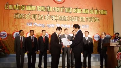 Thành lập Chi nhánh Trung tâm phát triển công nghệ kỹ thuật chống hàng giả tại Hải Phòng